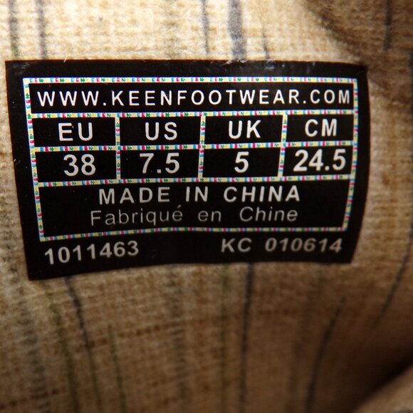 Keen Boots Tall Leather Women's Size 7.5 Green - Picture 10 of 11